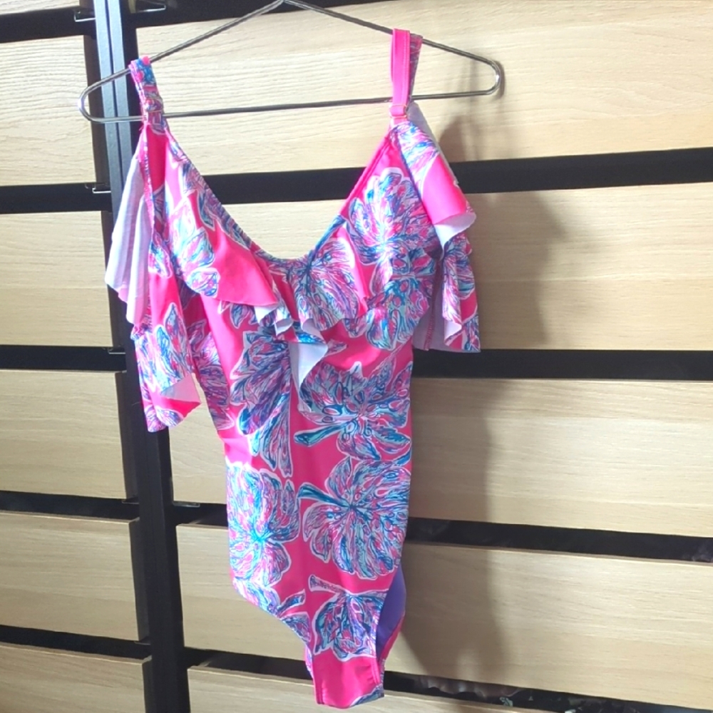 Marilyn Monroe Pink and Blue One Piece Swimsuit